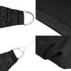 vidaXL Voile d'ombrage 160 g/m&sup2; triangulaire noir 5x7x7 m PEHD