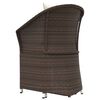 vidaXL Salon de jardin 2 pcs avec coussins Marron R&eacute;sine tress&eacute;e
