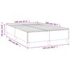 vidaXL Cadre de lit sans matelas noir 120x200 cm tissu