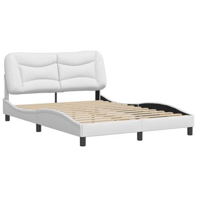 vidaXL Cadre de lit sans matelas blanc 120x200 cm similicuir