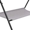 vidaXL Table &agrave; langer Gris clair Fer