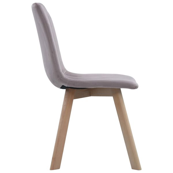 vidaXL Chaises &agrave; manger lot de 4 Rose Velours
