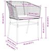 vidaXL Ensemble de salle &agrave; manger pour jardin 5 pcs Noir polyrotin