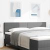 vidaXL T&ecirc;te de lit avec t&ecirc;te de lit Gris clair 180 cm Cuir synth&eacute;tique