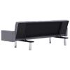 vidaXL Canap&eacute;-lit avec accoudoir Gris clair Polyester