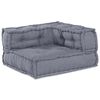 vidaXL Canap&eacute; modulaire 4 pcs Gris tissu