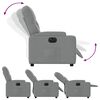 vidaXL Fauteuil inclinable &eacute;lectrique Gris clair Tissu