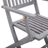 vidaXL Chaises pliables d'ext&eacute;rieur lot de 4 et coussins Bois d'acacia