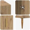 vidaXL Bureau ch&ecirc;ne artisanal 140 x 50 x 75 cm Bois d'ing&eacute;nierie