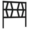 vidaXL T&ecirc;te de lit Noir 81x4x100 cm Bois massif de pin
