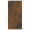 vidaXL &Eacute;tag&egrave;res murales cubiques 2 pcs Ch&ecirc;ne fum&eacute; 100x15x30 cm