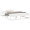 vidaXL Cadre de lit sans matelas blanc 120x190 cm bois massif