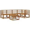 vidaXL Ensemble de canap&eacute;s d'ext&eacute;rieur 6 pcs Gris Naturel et Clair