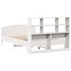 vidaXL Lit biblioth&egrave;que sans matelas blanc 160x200 cm bois pin massif