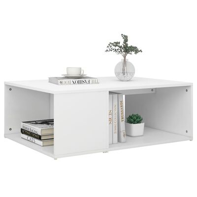 vidaXL Table basse blanc 90x67x33 cm bois d'ingénierie
