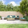 vidaXL Salon de jardin 5 pcs bois de pin impr&eacute;gn&eacute;