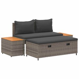 vidaXL Ensemble de canap&eacute;s d'ext&eacute;rieur 4 -Seater 4 pcs 55 x 30 x 39 cm