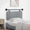 vidaXL T&ecirc;te de lit suspendue Uni Gris clair 100 x 55 x 5 cm tissu