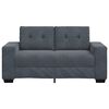 vidaXL Canap&eacute; causeuse gris fonc&eacute; 160x77x82 cm velours