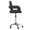 vidaXL Chaise pivotante de salle &agrave; manger Noir Similicuir