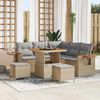 vidaXL Ensemble de canap&eacute; de jardin 8 pcs beige et gris clair