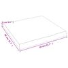 vidaXL Dessus de table bois massif trait&eacute; bordure assortie
