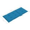 vidaXL Chaises inclinables de jardin et coussins lot de 4 Teck solide
