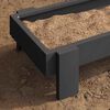 vidaXL Bac de nourrissage pour poules Noir 80 x 28 x 13.5 cm