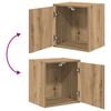 vidaXL Armoires murales garage 2 pcs ch&ecirc;ne artisanal bois d'ing&eacute;nierie