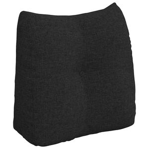 vidaXL Coussin de Dos Noir 45 x 24 x 50 cm tissu