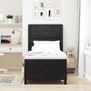 vidaXL Lit &agrave; ressorts avec matelas Noir 100 x 200 cm Velours