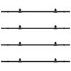 vidaXL Kit de quincaillerie de porte coulissante 427 cm acier noir
