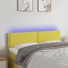 vidaXL T&ecirc;te de lit &agrave; LED Vert 144x5x78/88 cm Tissu