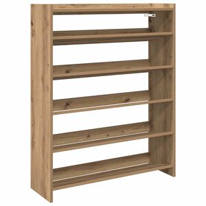 vidaXL &Eacute;tag&egrave;re &agrave; chaussures ch&ecirc;ne artisanal bois d'ing&eacute;nierie