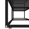 vidaXL Meuble TV noir 200x40x40,5 cm verre tremp&eacute;
