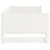 vidaXL Lit coulissant sans matelas blanc 2x(90x190) cm