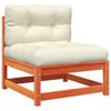 vidaXL Canapés de jardin sans accoudoirs coussins 2pcs bois massif pin