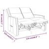 vidaXL Fauteuil inclinable &agrave; 2 places Noir Similicuir