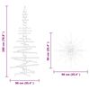 vidaXL Arbre de Noël en bois Marron 180 cm Bois massif en pin