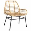vidaXL Ensemble de salle &agrave; manger pour jardin 9 pcs Marron polyrotin