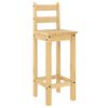 vidaXL Ensemble de bar 3 pcs Bois de pin massif