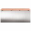 vidaXL Banc de jardin Argent 100 x 40 x 43 cm Acier inoxydable