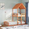 vidaXL Lit superpos&eacute; sans matelas cire marron 90x190 cm pin massif