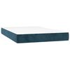 vidaXL Sommier &agrave; lattes de lit matelas et LED Bleu fonc&eacute; 120x200 cm
