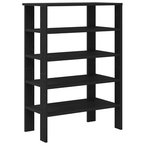 vidaXL &Eacute;tag&egrave;re &agrave; chaussures noir 61x32x87,5 cm bois d'ing&eacute;nierie