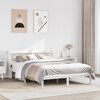 vidaXL Cadre de lit sans matelas blanc 140x190 cm bois de pin massif