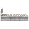 vidaXL Cadre de lit B&eacute;ton 160 x 200 cm Bois de pin massif