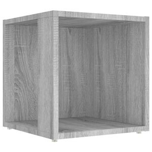 vidaXL Table d'appoint Sonoma gris 33x33x34,5 cm Bois d'ing&eacute;nierie