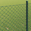 vidaXL Cl&ocirc;ture en treillis m&eacute;tallique Vert 25 x 0,8 m Acier