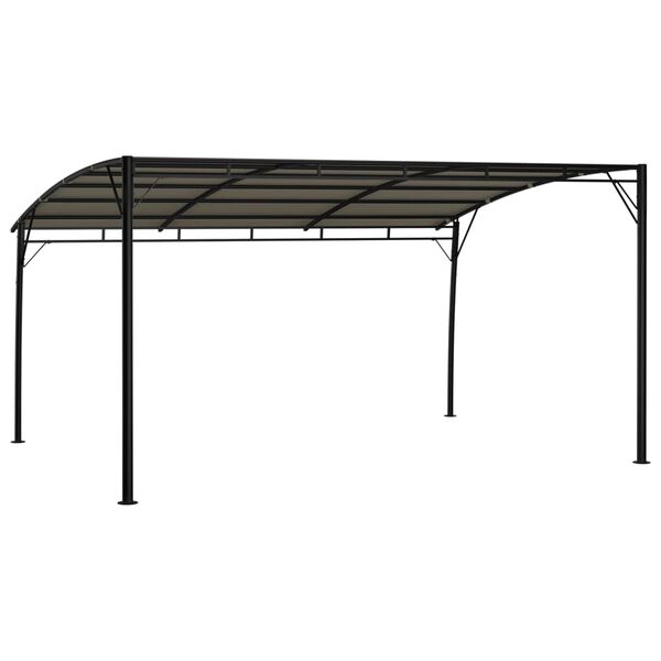 vidaXL Auvent pare-soleil de jardin 4x3x2,55 m Taupe